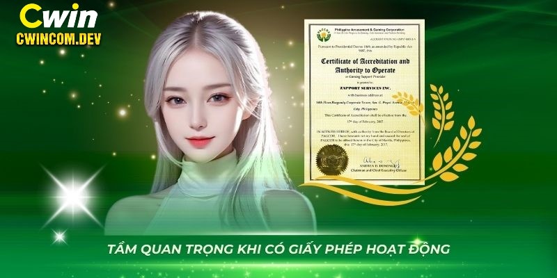 Ý nghĩa quan trọng khi sở hữu giấy phép hoạt động